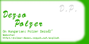 dezso polzer business card